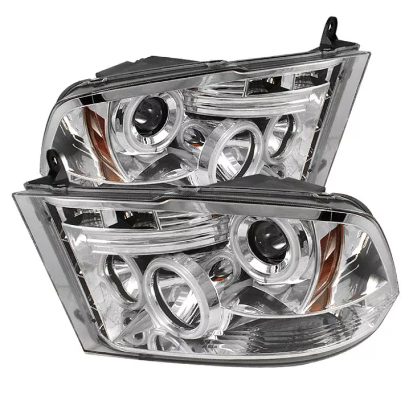SPYDER Dodge Ram 1500 09-14 Projector Headlights Halogen- CCFL Halo LED – Chrm PRO-YD-DR09-CCFL-C 5030337