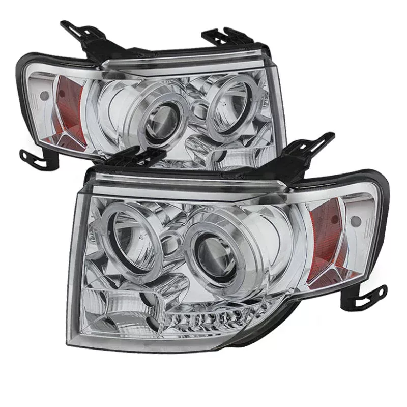 Spyder Ford Escape 08-12 Projector Headlights Halogen Model Only – DRL Chrome PRO-YD-FES08-DRL-C 5074232
