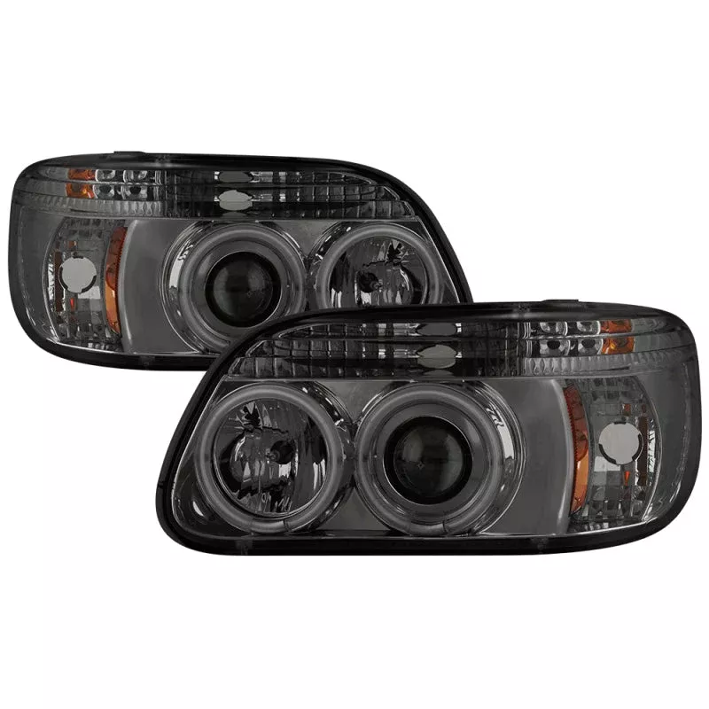 SPYDER Ford Explorer 95-01 1PC Projector Headlights CCFL Halo Smke PRO-YD-FEXP95-CCFL-1PC-SM 5042019