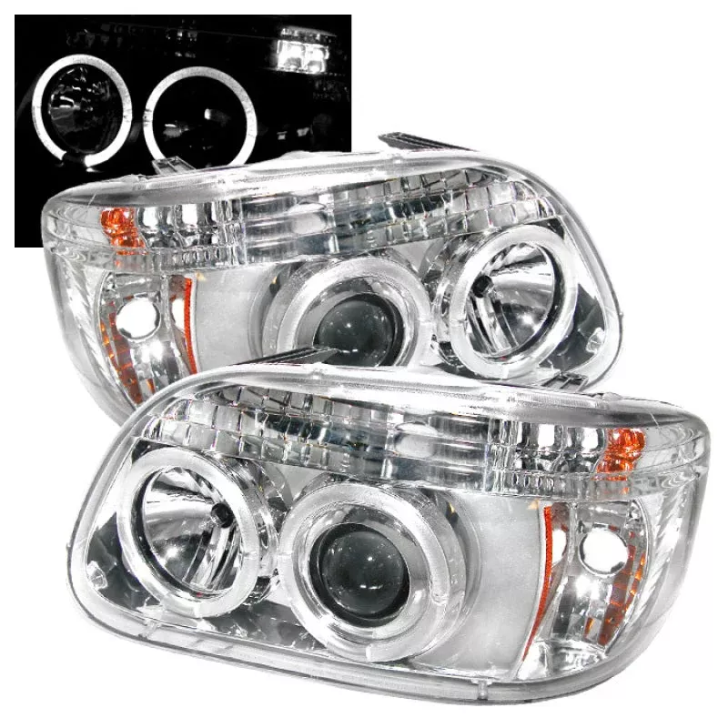 Spyder Ford Explorer 95-01 1PC Projector Headlights LED Halo Chrm PRO-YD-FEXP95-HL-1PC-C 5010148
