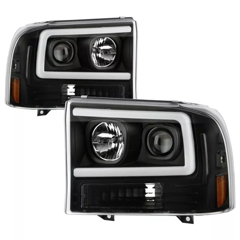 SPYDER Ford F-250 99-04/Excursion 00-04 1 Piece LED Headlights – Black PRO-YD-FF25099V2PL-BK 5088062