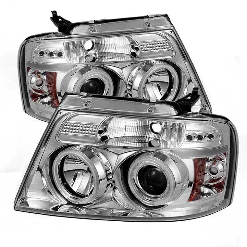 SPYDER Ford F150 04-08 Projector Headlights Version 2 CCFL Halo LED Chrm PRO-YD-FF15004-CCFL-G2-C 5030092