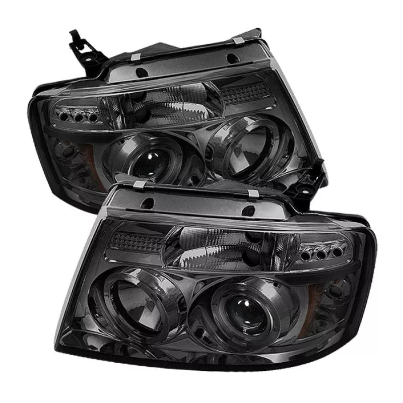Spyder Ford F150 04-08 Projector Headlights Version 2 LED Halo LED Smke PRO-YD-FF15004-HL-G2-SM 5010223
