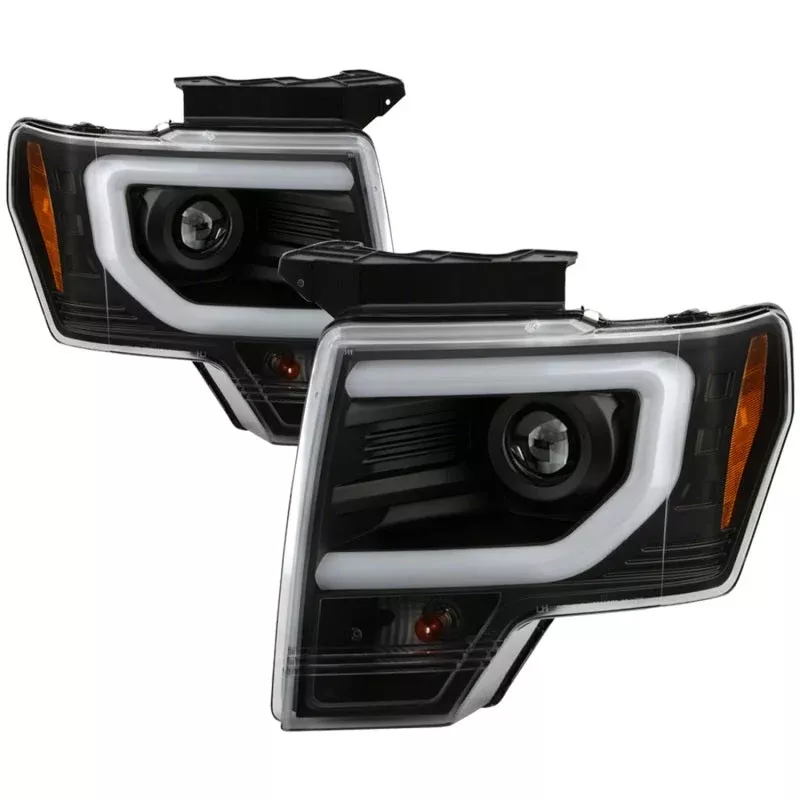 Spyder Ford F150 13-14 Xenon Model Only Light Bar Projector Headlights Black PRO-YD-FF15013PL-BK 5087591