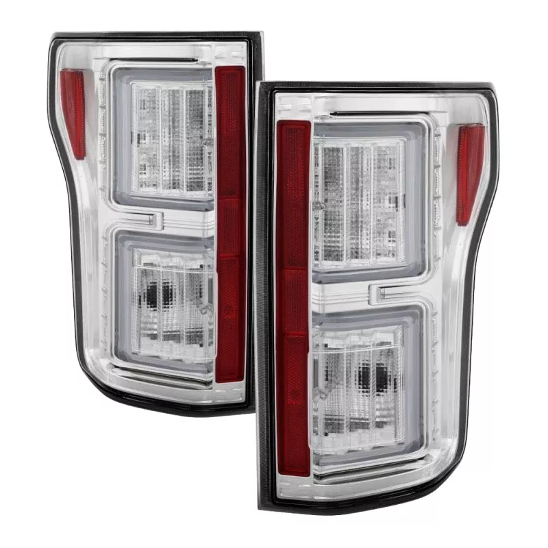 SPYDER Ford F150 2015-2017 Light Bar LED Tail Lights – Chrome ALT-YD-FF15015-LBLED-C 5083715