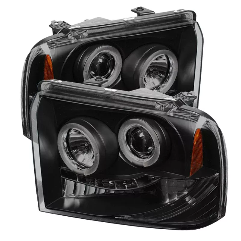 Spyder Ford F250/350 05-07 Projector Headlights LED Halo LED Blk Smke PRO-YD-FS05-HL-BSM 5078483
