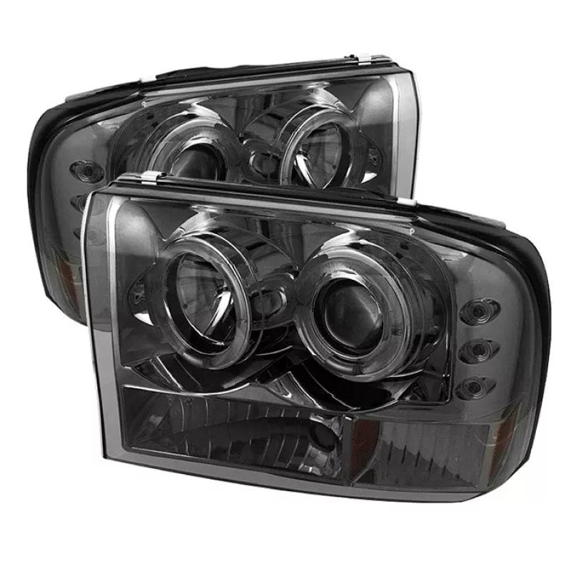 Spyder Ford F250 Super Duty 99-04 Projector Version 2 LED Halo LED Smke PRO-YD-FF25099-1P-G2-SM 5010353