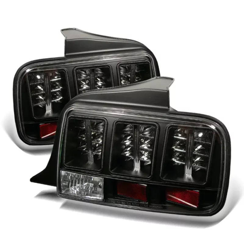 Spyder Ford Mustang 05-09 LED Tail Lights Black ALT-YD-FM05-LED-BK 5003546