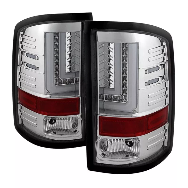 SPYDER GMC Sierra 14-16 LED Tail Lights Chrome ALT-YD-GS14-LBLED-C 5080653