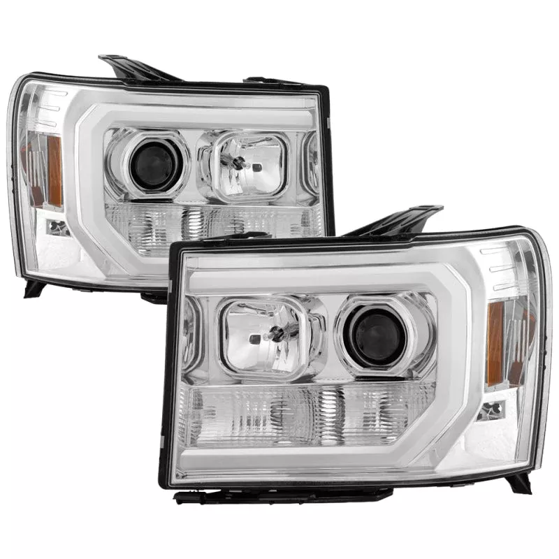 Spyder GMC Sierra 1500/2500/3500 07-13 V2 Projector Headlights – Chrome PRO-YD-GS07V2-LBDRL-C 5083647