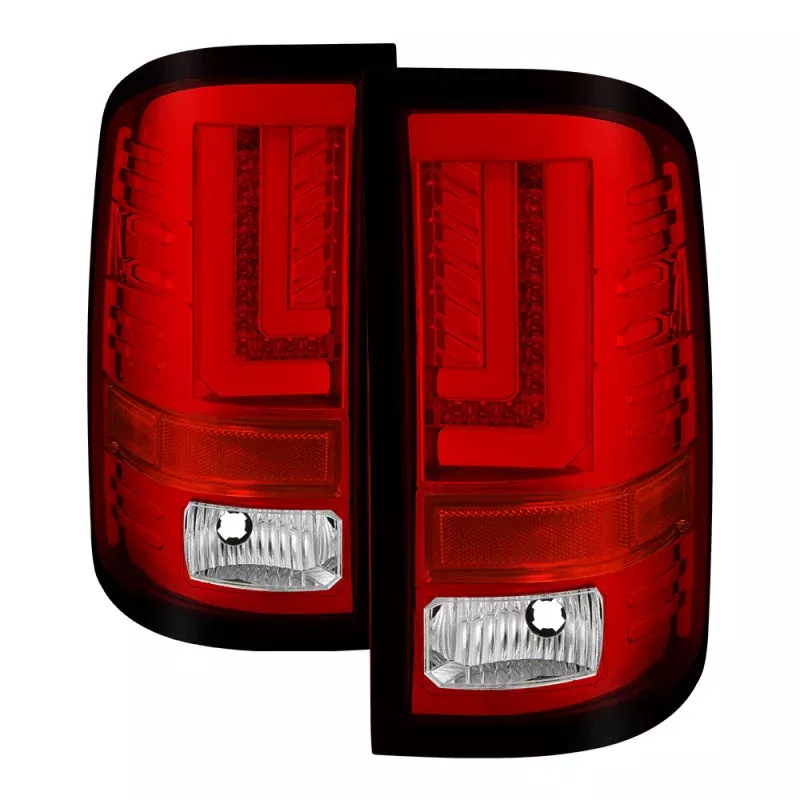 Spyder GMC Sierra 2016-2017 Light Bar LED Tail Lights – Red Clear ALT-YD-GS16-LED-RC 5083807