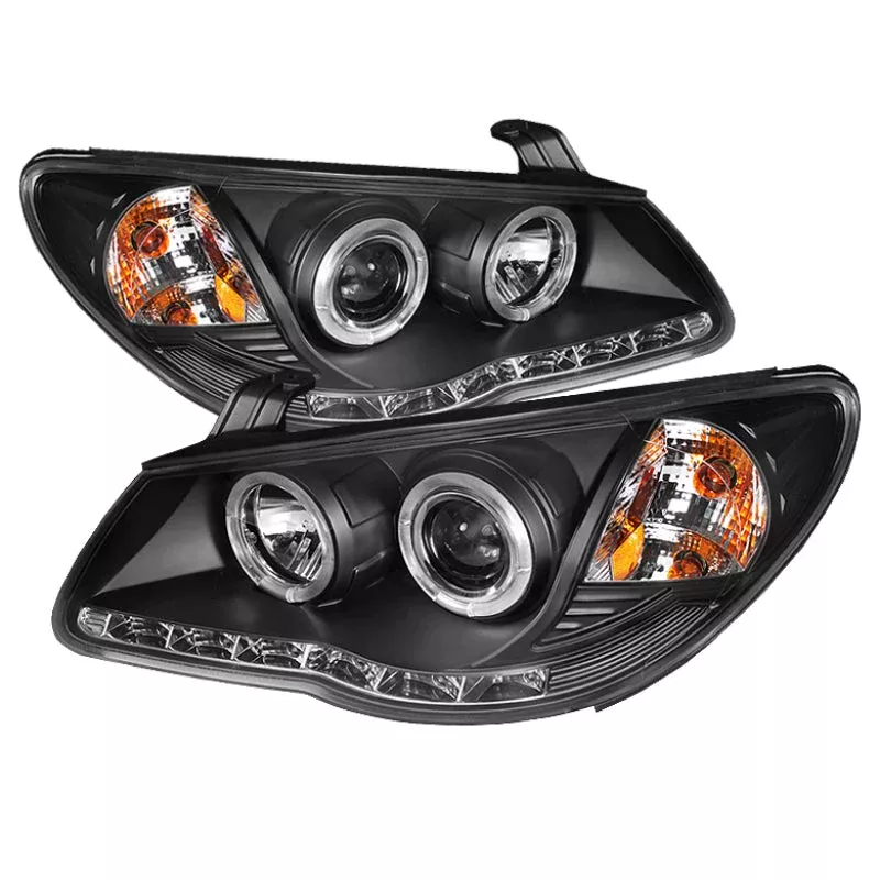 Spyder Hyundai Elantra 07-10 Projector Headlights LED Halo DRL Blk PRO-YD-HYELAN07-DRL-BK 5070241