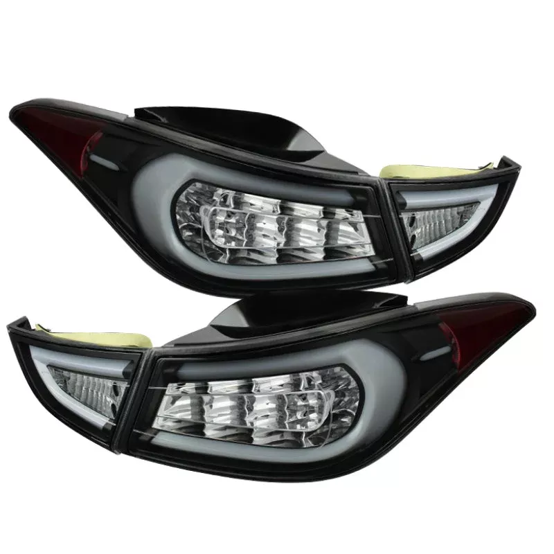 Spyder Hyundai Elantra 11-13 Light Bar LED Tail Lights Black ALT-YD-HYELAN11-LED-BK 5072788