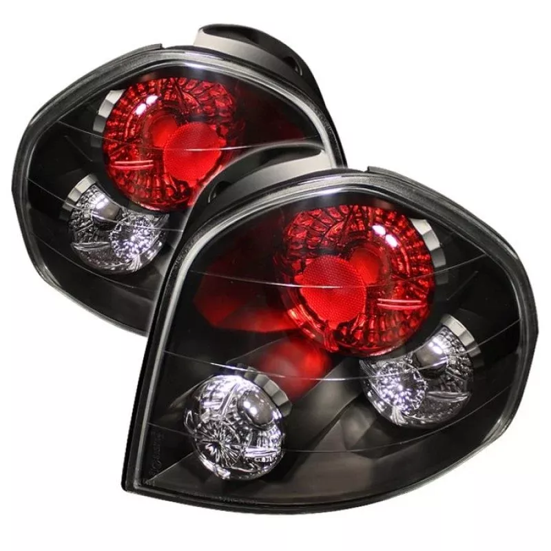 Spyder Hyundai Santa Fe 01-06 (01-04 Model use 3 Bulbs only)Euro Tail Lights Blk ALT-YD-HYSF01-BK 5005359