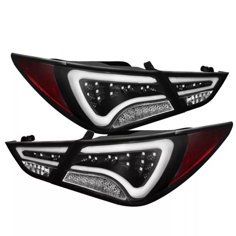 Spyder Hyundai Sonata 11-13 LED Tail Lights Light Bar Black ALT-YD-HYSON11-LED-BK 5075246
