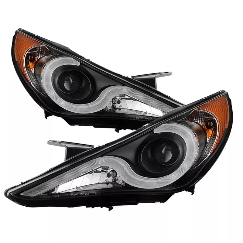 Spyder Hyundai Sonata 11-13 Verson 2 Projector – Light Bar DRL Blk PRO-YD-HYSON11V2-LBDRL-BK 5080882