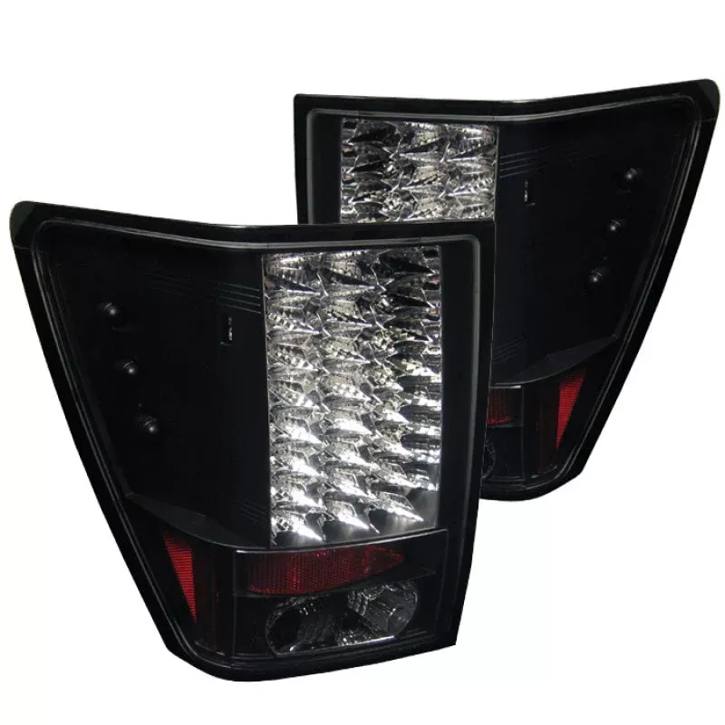 Spyder Jeep Grand Cherokee 05-06 LED Tail Lights Black ALT-YD-JGC05-LED-BK 5005526