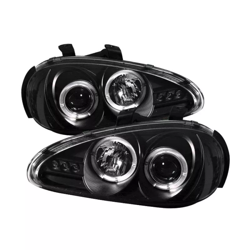Spyder Mazda MX3 92-96 Projector Headlights LED Halo LED Black High H1 Low H1 PRO-YD-MMX392-HL-BK 5011503