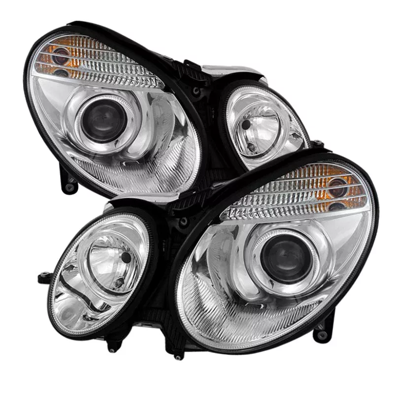 Spyder Mercedes Benz E-Class 03-06 Projector Headlights Halogen Model Only- Chrm PRO-YD-MBW21103-C 5042163