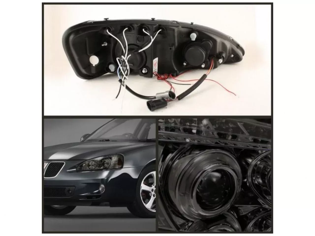 Spyder Pontiac Grand Prix 04-08 Projector Headlights – LED Halo