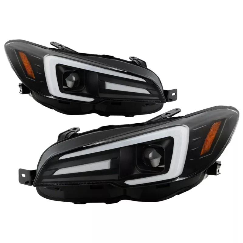 Spyder Subaru Impreza WRX 15-20 Halogen Model Projector Headlights – Black PRO-YD-SWRX15SI-SBSEQ-BK 5088086
