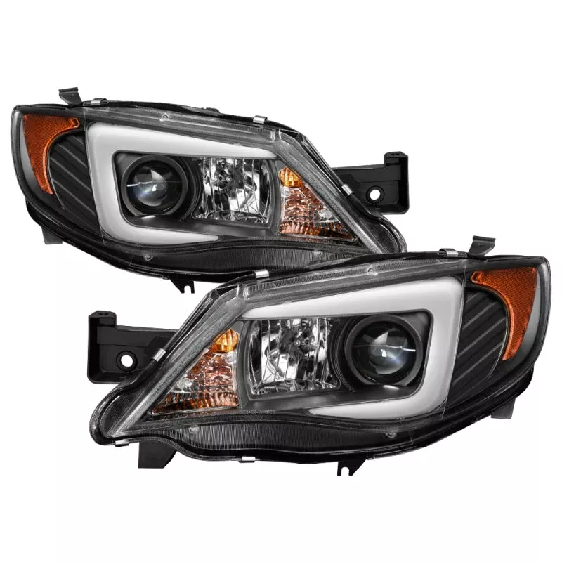 Spyder Subaru WRX 08-09 Projector Headlights – Halogen Model Only – Black PRO-YD-SWRX08-LBDRL-BK 5083944