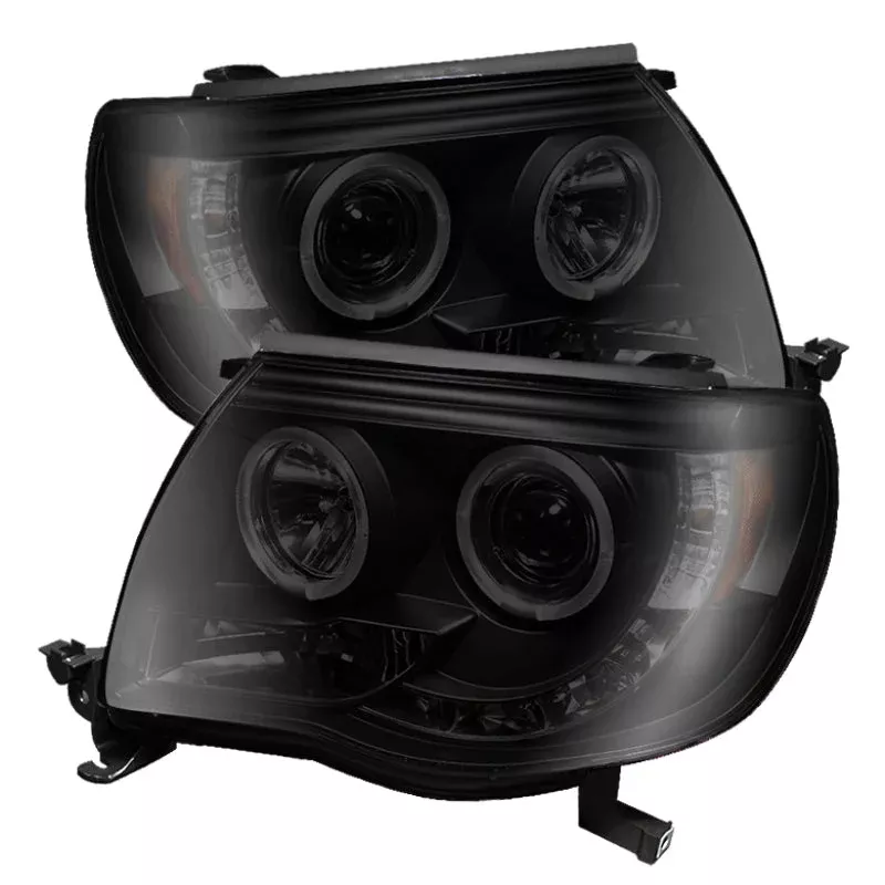 Spyder Toyota Tacoma 05-11 Projector Headlights LED Halo LED Blk Smke PRO-YD-TT05-HL-BSM 5078650
