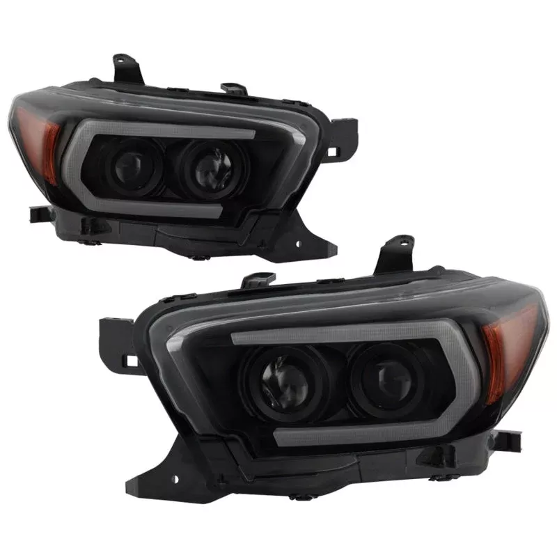 Spyder Toyota Tacoma 16-18 (TRD Model Only) Projector Headlights Black Smoke PRO-YD-TT16V1-SEQ-BSM 5087553