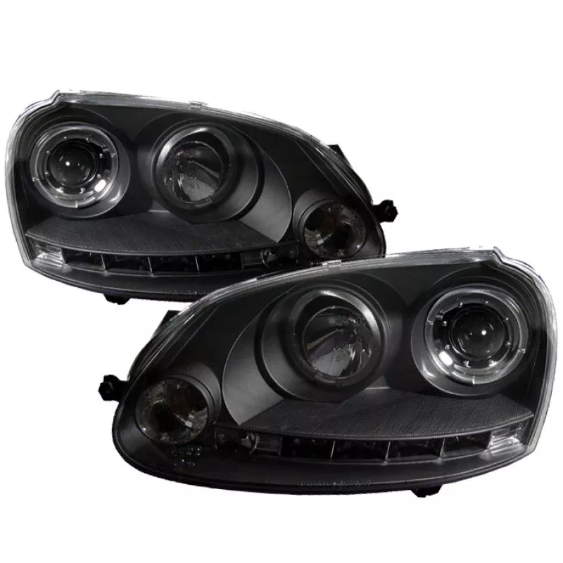 Spyder Volkswagen GTI 06-09/Jetta 06-09 Halogen Model Only – LED Halo DRL Black PRO-YD-VG06-HL-BK 5012098