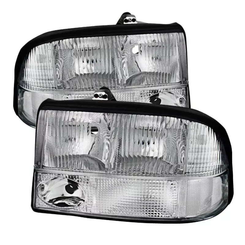 SPYDER Xtune Oldsmobile Bravada 98-01 Crystal Headlights Chrome HD-JH-GS1598-AM-C 9025488