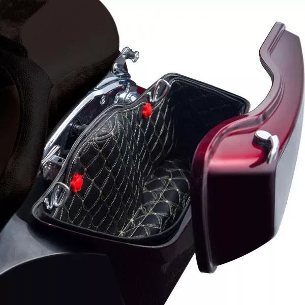 Stretched Saddlebag Saddlebag Liners for '14-Up 4.5 inch - Sold in Pairs (Select Stitching Color)