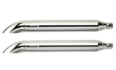 Supertrapp IDS Slip-On Exhaust 2:2 Chrome TD Caps HD FLH / FLT 85-94