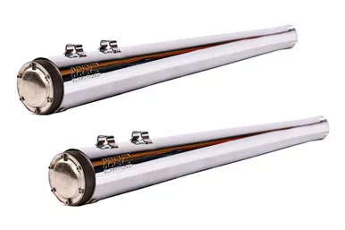 Supertrapp Megaphone Slip-On Exhaust 2:2 Chrome HD FLH / FLT 95-14