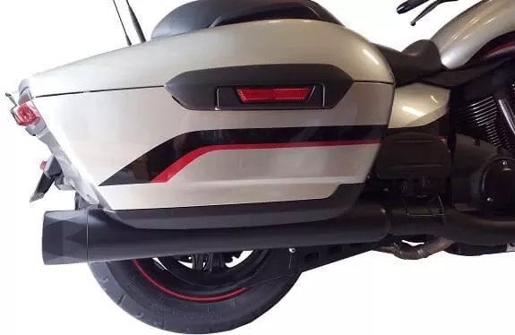 TAB Performance B.A.M. Stick Slip On Mufflers for '18-Up Yamaha Venture and Eluder Models (Choose Chrome or Black)