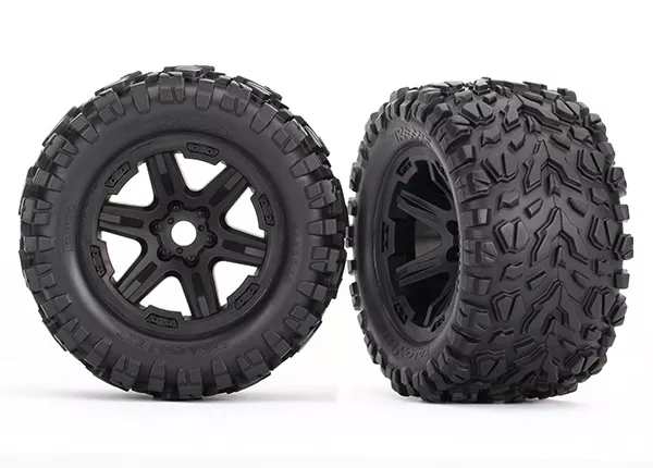 Talon EXT Tires & Wheels, Assembled, 17mm Splined for Traxxas (2)