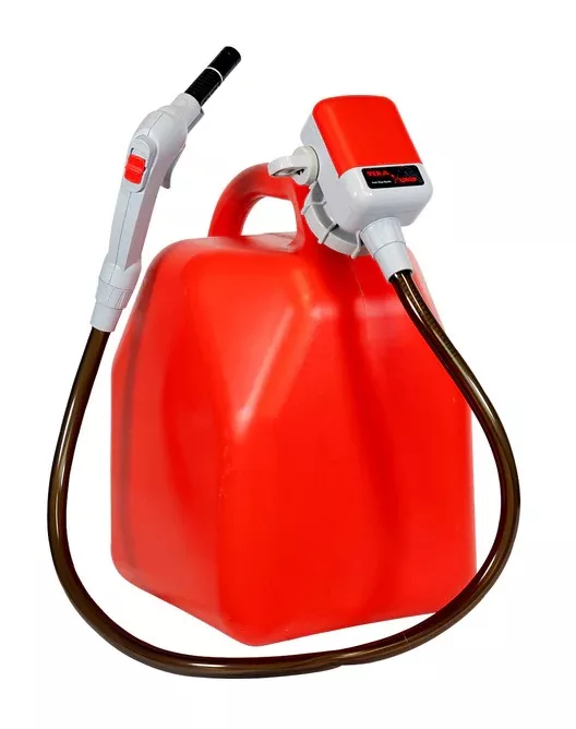 Tera Pump Universal Gas Can Battery Powered Fuel Transfer Pump w/ Power Nozzle