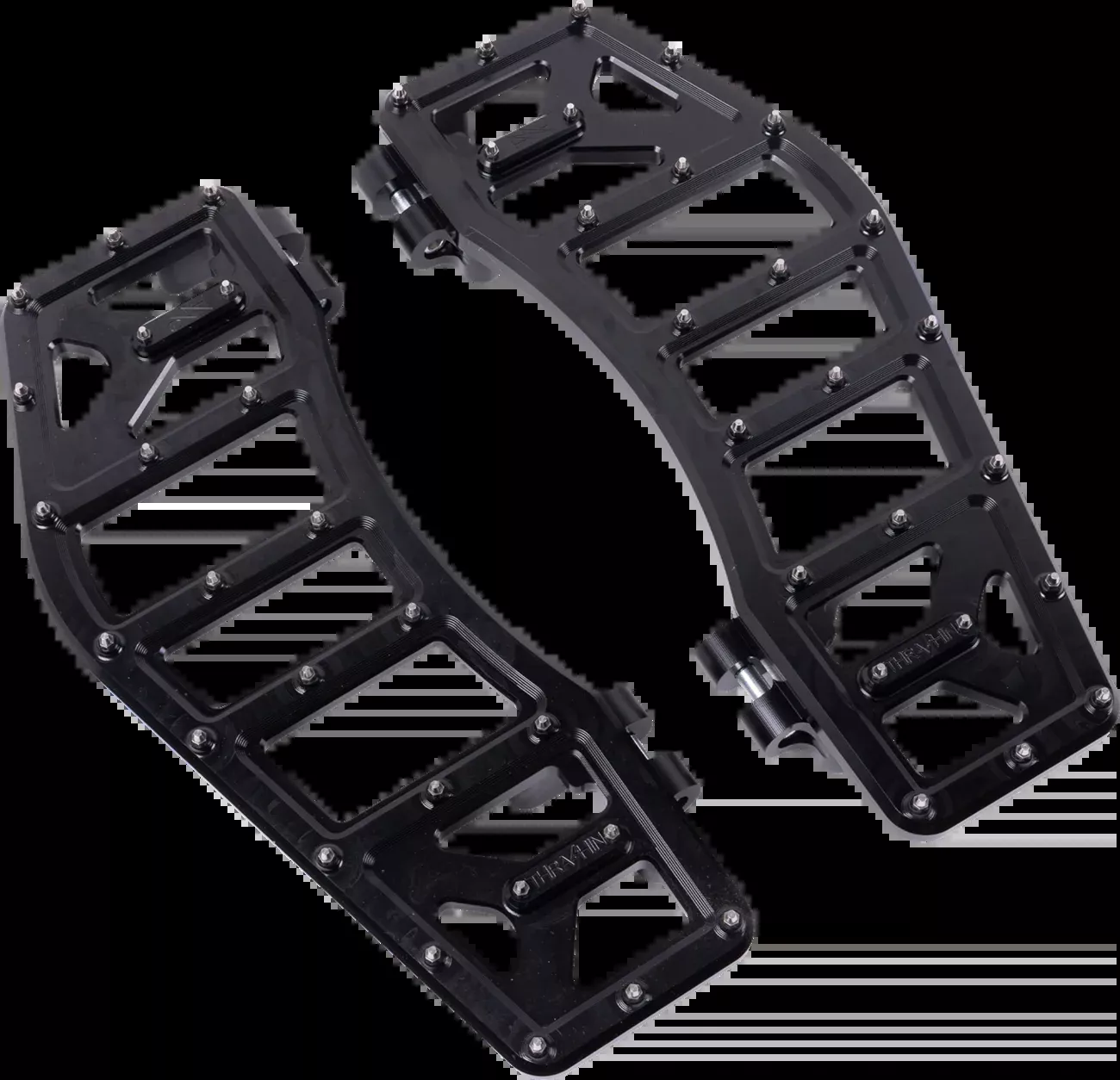 Thrashin Supply Co. Aggressor Floorboards - Black - TSC-2219-1