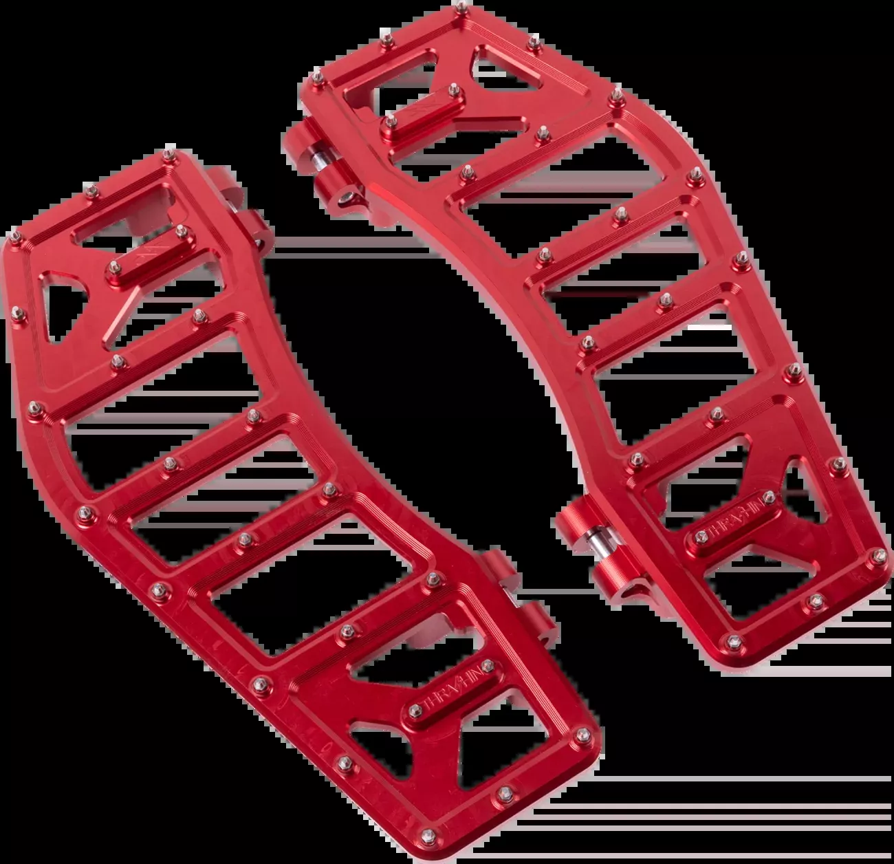 Thrashin Supply Co. Aggressor Floorboards - Red - TSC-2219-2
