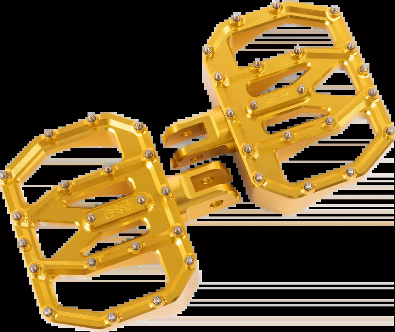 Thrashin Supply Co. Mini Aggressor Floorboards – Chrome – Front – TSC-2031-3-SF