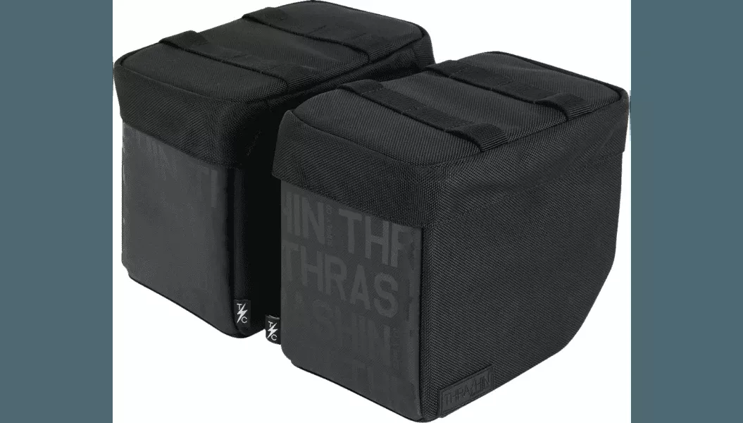 Thrashin Supply Mini Essential Saddlebags for Harley Davidson Softail, Dyna, FXR, XL, and Custom Models - 8 Liter