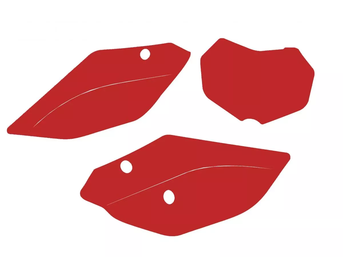 TM 2-STROKE ENDURO 22-25 PRE CUTS, BLACKBIRD 3821/60 RED, NUMBER BOARD BACKGROUNDS