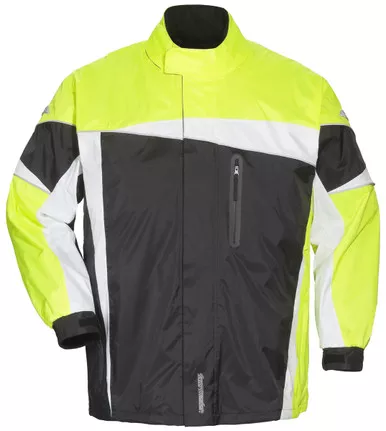 Tourmaster Defender 2.0 Black Hi-Viz Two-Piece Rain Suit