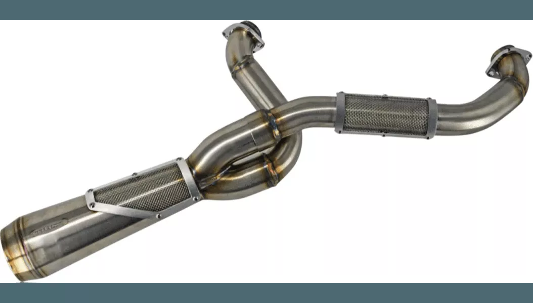 Trask Big Sexy 2 into 1 Exhaust System for '25-Up Harley Davidson FXLRST/​FLHCS Softail Models (Select Finish)