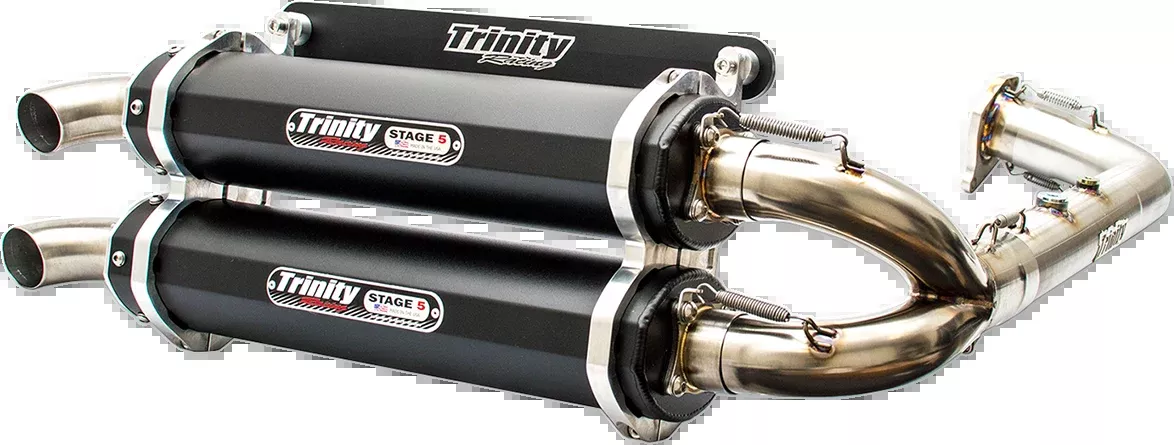 Trinity Racing 1-2 Stage 5 UTV Exhaust for 2016-21 Polaris RZR XP Turbo 1000 ESP