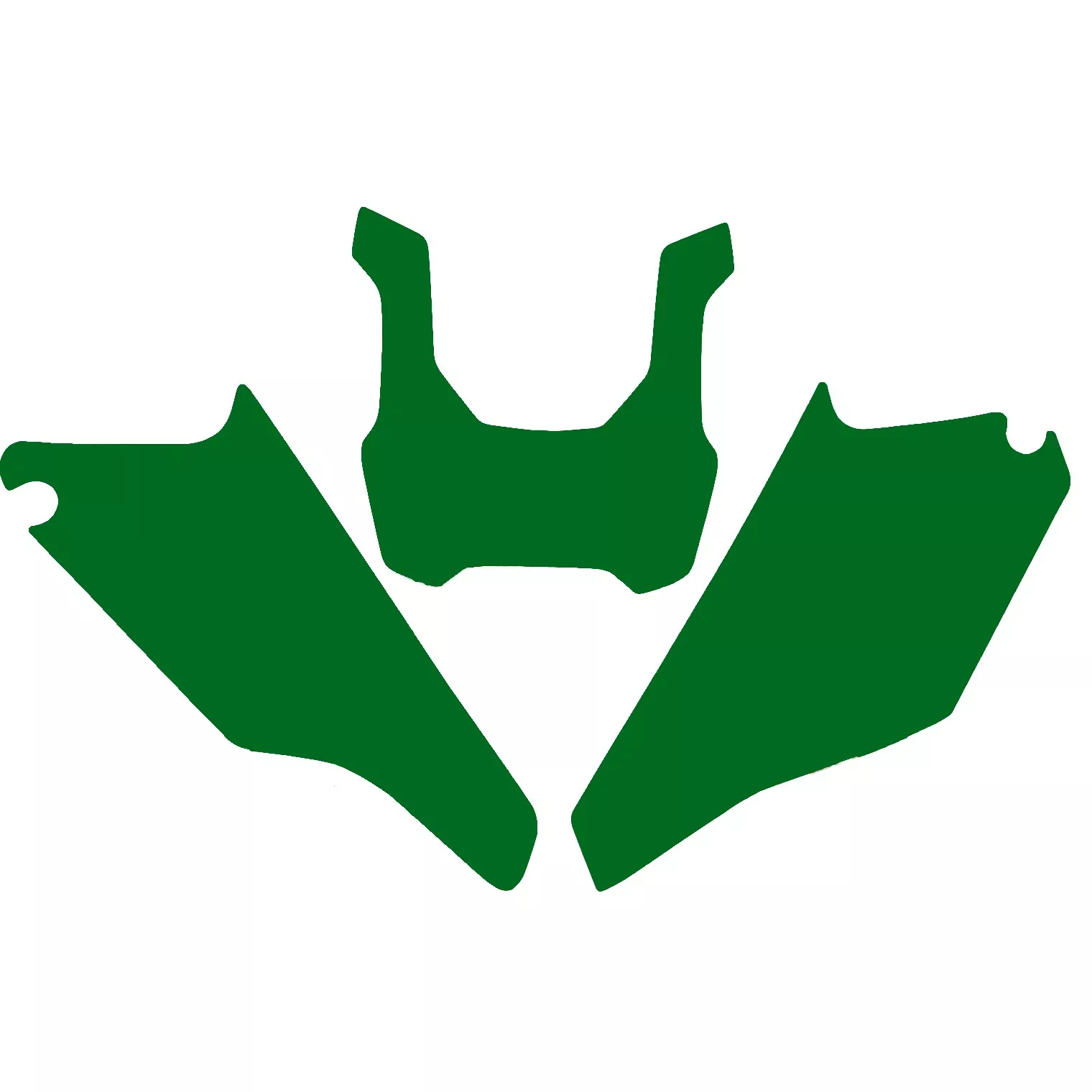 TRIUMPH TF 250X 24-25 GREEN ENDURO PRE CUT, BLACKBIRD 3H01/30