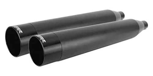 Two Brothers Racing 005-4560499D-B Black with Black Tip Dual Slip-Ons for 2017-Newer Harley-Davidson M8 Touring Models