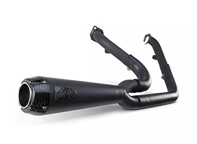 Two Brothers Racing 2-Into-1 Comp-S Exhaust - Black w/Carbon Fiber Tip