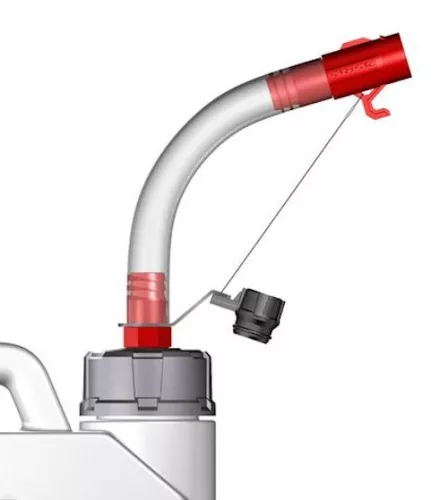 Universal Hose Bender for Fuel Jug