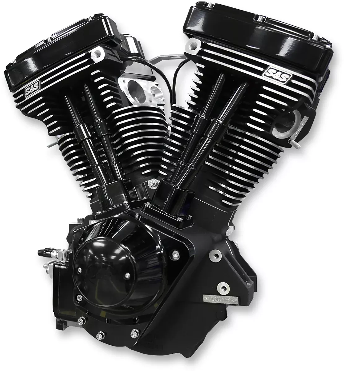V111 Long-Block Engine - Black Edition - '84-'99 Custom Chasis w/Alternator Style Primary