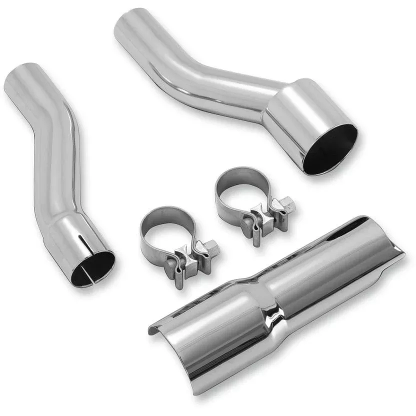 Vance & Hines 16784 Chrome Trike Power Dual Header Pipe Adapter Harley 17-Up M8